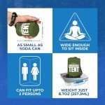 Lightweight 2-Person Survival Tent with Paracord Bracelets