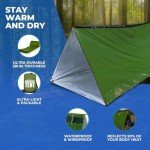Lightweight 2-Person Survival Tent with Paracord Bracelets