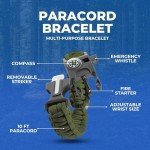Lightweight 2-Person Survival Tent with Paracord Bracelets
