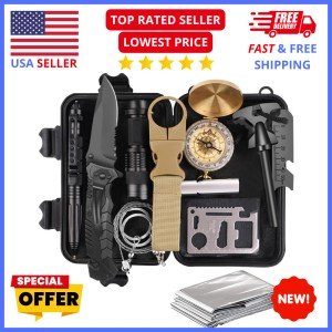 14-in-1 Men's Survival Tool Set & Outdoor Gear