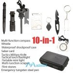 10-in-1 Emergency Survival Kit for Outdoor Adventures