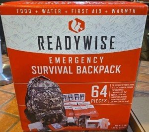 ReadyWise 64-Piece Camo Survival Backpack Kit