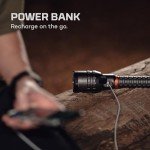 NEBO 12000 Rechargeable Waterproof Flashlight with Zoom