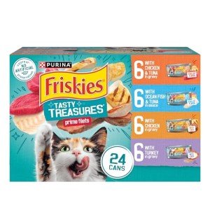 Wet Cat Food Variety Pack - Tasty Treasures 24 Cans