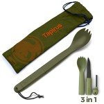 Tapirus Tactical Green Spork: 3-in-1 Survival Tool