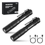 WORKPRO Mini Rechargeable Pen Light, 2 Pack