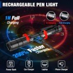 WORKPRO Mini Rechargeable Pen Light, 2 Pack