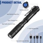 WORKPRO Mini Rechargeable Pen Light, 2 Pack