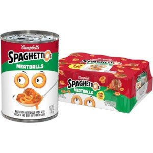 Campbell's SpaghettiOs Canned Pasta with Meatballs 12-Pack