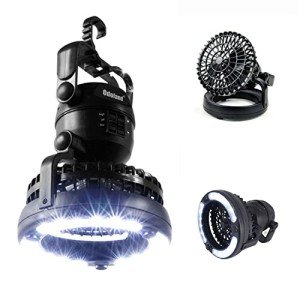 Odoland LED Camping Lantern with Built-In Fan