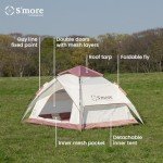 Portable S'more Pop Up Camping Tent for 2