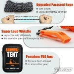 Frelaxy Extra-Thick Emergency Survival Tent for Two