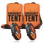2-Person Emergency Survival Tent with Paracord Bracelets