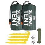 2-Person Waterproof Emergency Survival Tent with Accessories