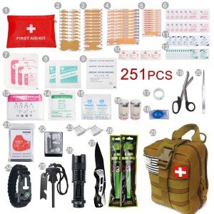 251-Piece Emergency First Aid Kit for Survival