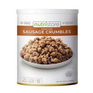 Nutristore Sausage Crumbles | Freeze Dried Survival Food