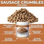 Nutristore Sausage Crumbles | Freeze Dried Survival Food