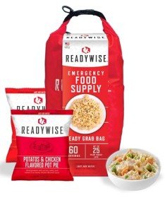 ReadyWise Emergency Food Grab Bag - 60 Servings