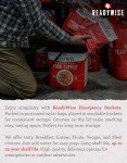 ReadyWise Emergency Food Grab Bag - 60 Servings