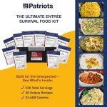 4Patriots Emergency Food Kit – 128 Freeze-Dried Meals