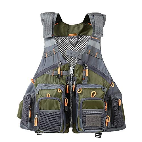 Multifunctional Kayak Vest - Army Green with Foam