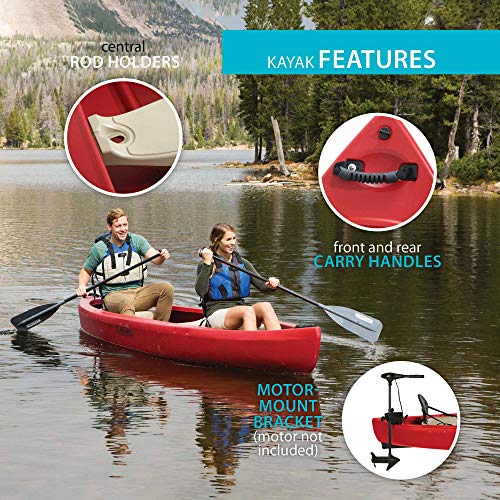Lifetime Kodiak Canoe Set with Red 13