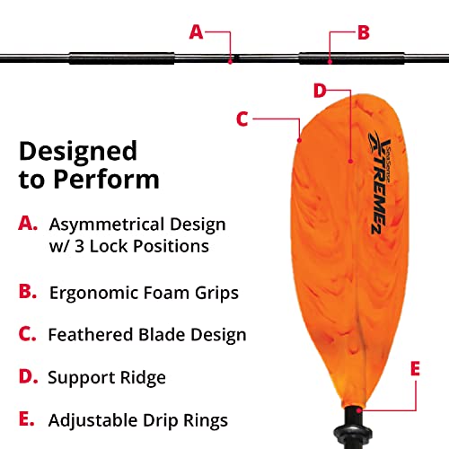 Xtreme 2 Kayak Paddle - Fiberglass Reinforced Nylon Blades