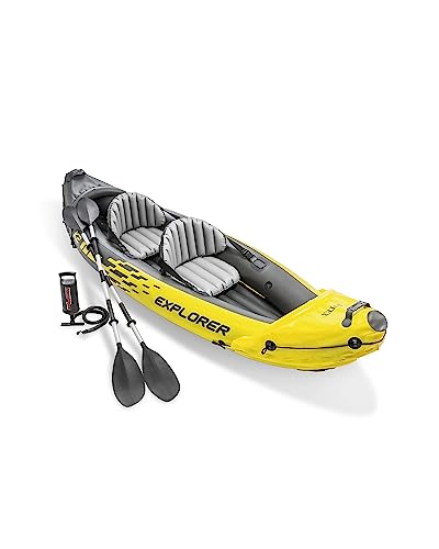 INTEX 2-Person Inflatable Kayak Set with Oars and Pump