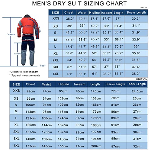 Men's Semi-Dry Suits for Kayaking and Canoeing