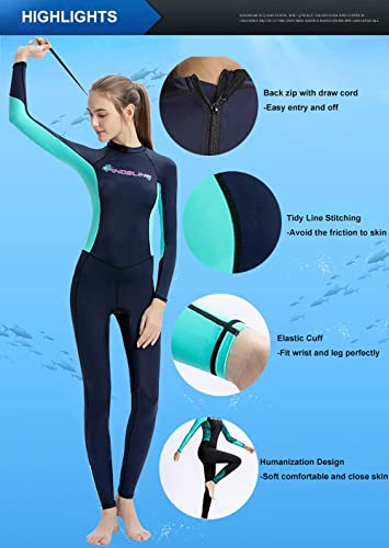 Long Sleeve Dive Suit for Kayaking - Black, L