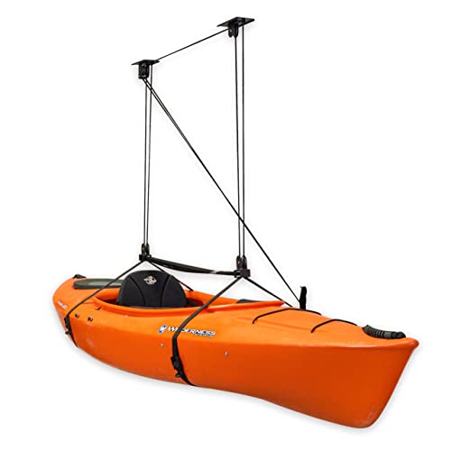 Ceiling Pulley System for Kayak and Canoe Storage