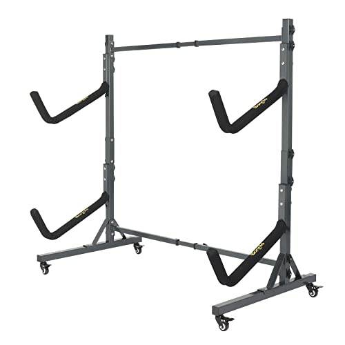 Adjustable Kayak Stand - Store Two Kayaks, Canoes
