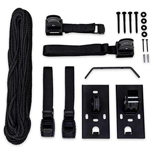 Ceiling Pulley System for Kayak and Canoe Storage