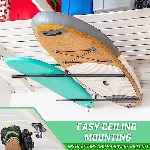 Adjustable Kayak Rack for Garage Ceiling - Holds 2