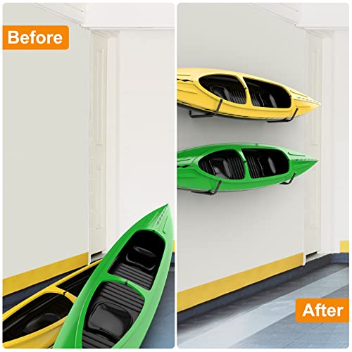 WALMANN Kayak Storage Rack: Wall Mount Utility Hooks