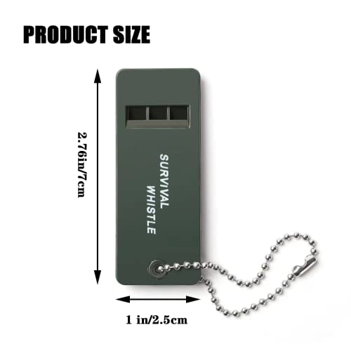 Outdoor Safety Whistles with Lanyard - 2 Pack