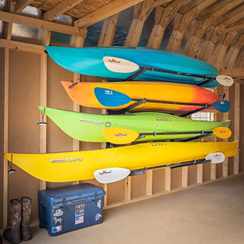 StoreYourBoard Garage Kayak Rack: Adjustable, Heavy Duty, Organizer