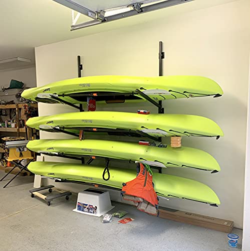 StoreYourBoard Garage Kayak Rack: Adjustable, Heavy Duty, Organizer