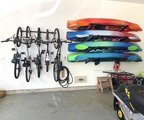 StoreYourBoard Garage Kayak Rack: Adjustable, Heavy Duty, Organizer