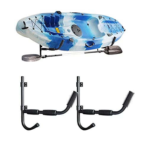 Kayak Storage Rack Wall Mount Hooks - 80LBS Capacity