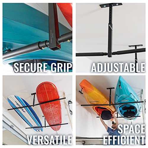 StoreYourBoard Kayak Ceiling Rack, Adjustable, Extra Large