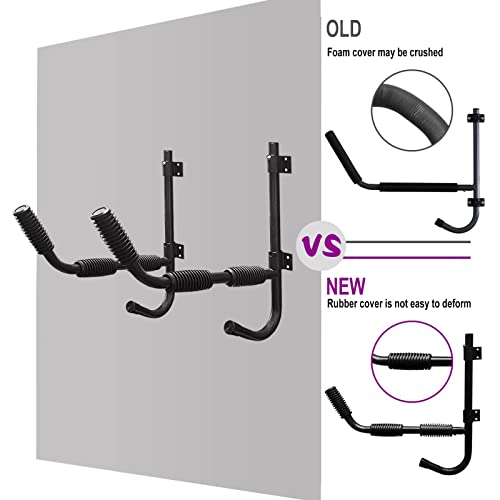Kayak Storage Rack Wall Mount Hooks - 80LBS Capacity