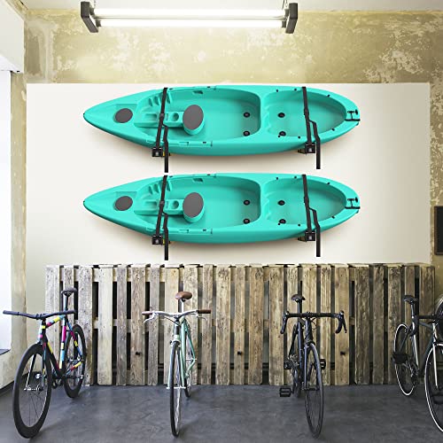 Foldable Kayak Wall Rack | Heavy-Duty 11.6-17" Kayak Hanger