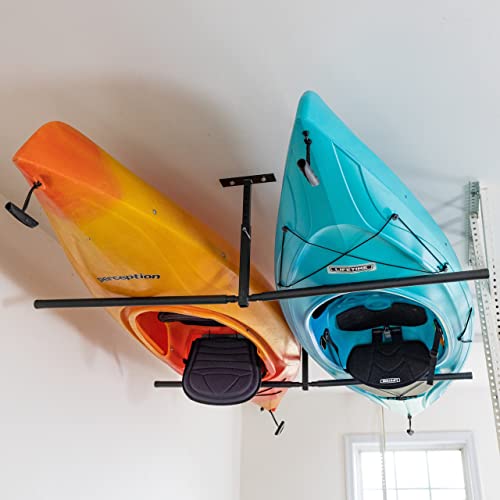 StoreYourBoard Kayak Ceiling Rack, Adjustable, Extra Large