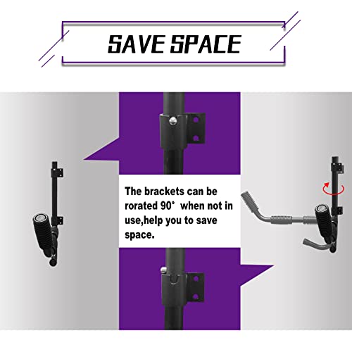 Kayak Storage Rack Wall Mount Hooks - 80LBS Capacity