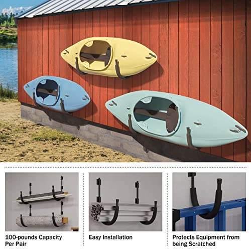 Heavy Duty Kayak Wall Hangers for Storage