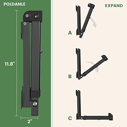 Foldable Kayak Wall Rack | Heavy-Duty 11.6-17" Kayak Hanger