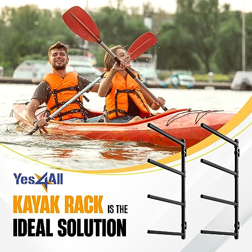 400lbs 4-Level Kayak Storage Rack for Garage - Heavy Duty