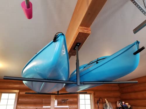 StoreYourBoard Kayak Ceiling Rack, Adjustable, Extra Large