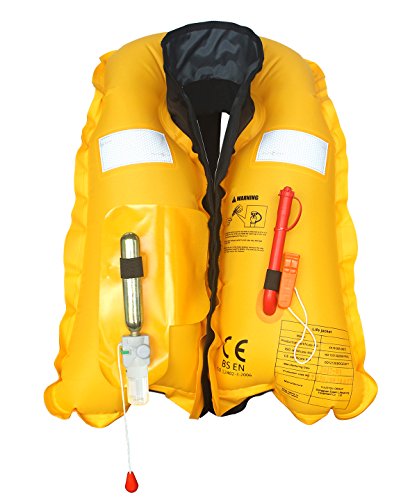 Highly Visible Inflatable Life Jacket for Kayaking/Canoeing (Red)